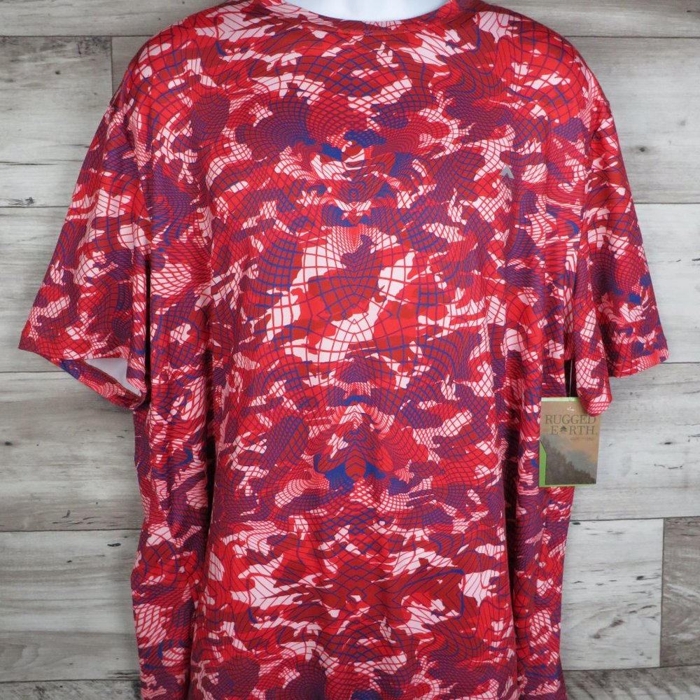 Rugged Earth* Men's Short Sleeve Crew‎ Neck Straight Hem Pullover Shirt~ X-Large